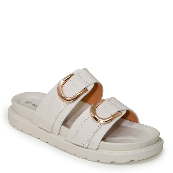 🎀🤍NWB~WILD DIVA LOUNGE Gino Sandal SIZE 6 - Picture 1 of 6